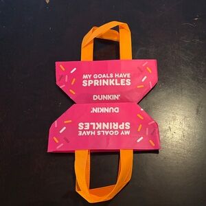 Mini Dunkin' Sprinkles Pink Tote with Orange Handles